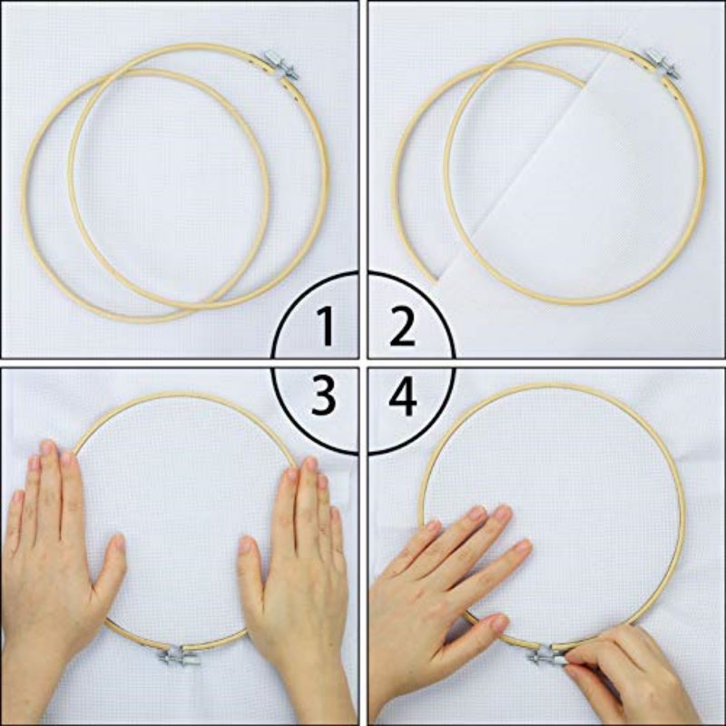 Embroidery Bamboo Hoop/Alat Pemindangan Benang Sulam/Alat Sulam Hoop Bambu/midangan sulam