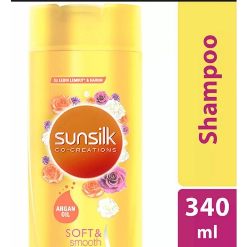 Shampoo Sunsilk 340ml / 320ml Soft and Smooth / Black Shine 340ml