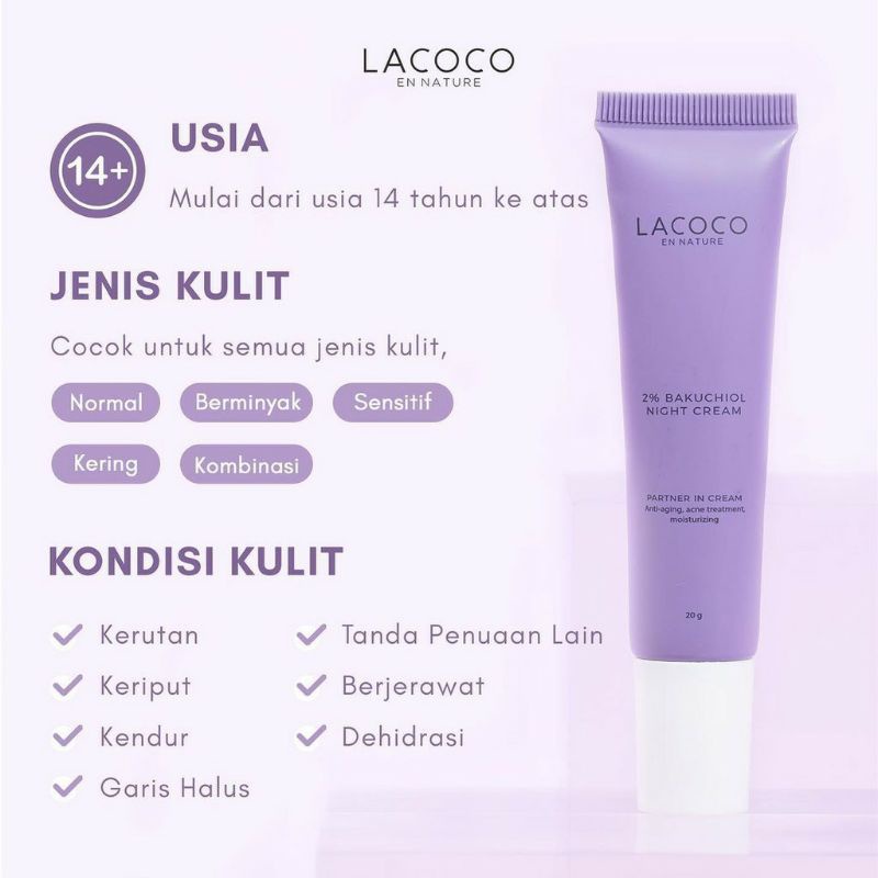 LACOCO 2% Bakuchiol Day Cream &amp; Night Cream