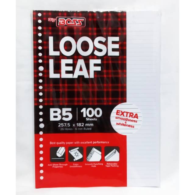 

Loose Leaf Isi Kertas File B5 Isi 100 Lembar