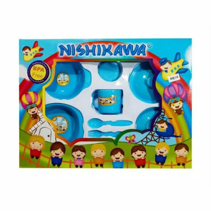 FEEDING SET  UKURAN LARGE / BESAR NISHIKAWA 861003 / SET ALAT MAKAN BAYI