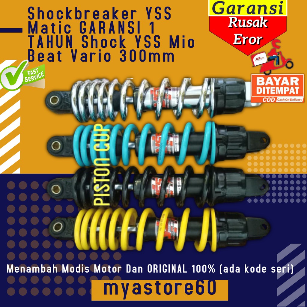 Shockbreaker YSS Matic GARANSI 1 TAHUN Shock YSS Mio Beat Vario 300mm