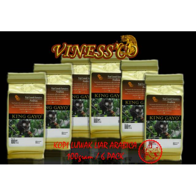 

Kopi Luwak Asli Arabica Sumatera 6pack Terbaik Per 100gram
