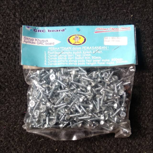 

Skrupo GRC Board isi +/- 500pcs