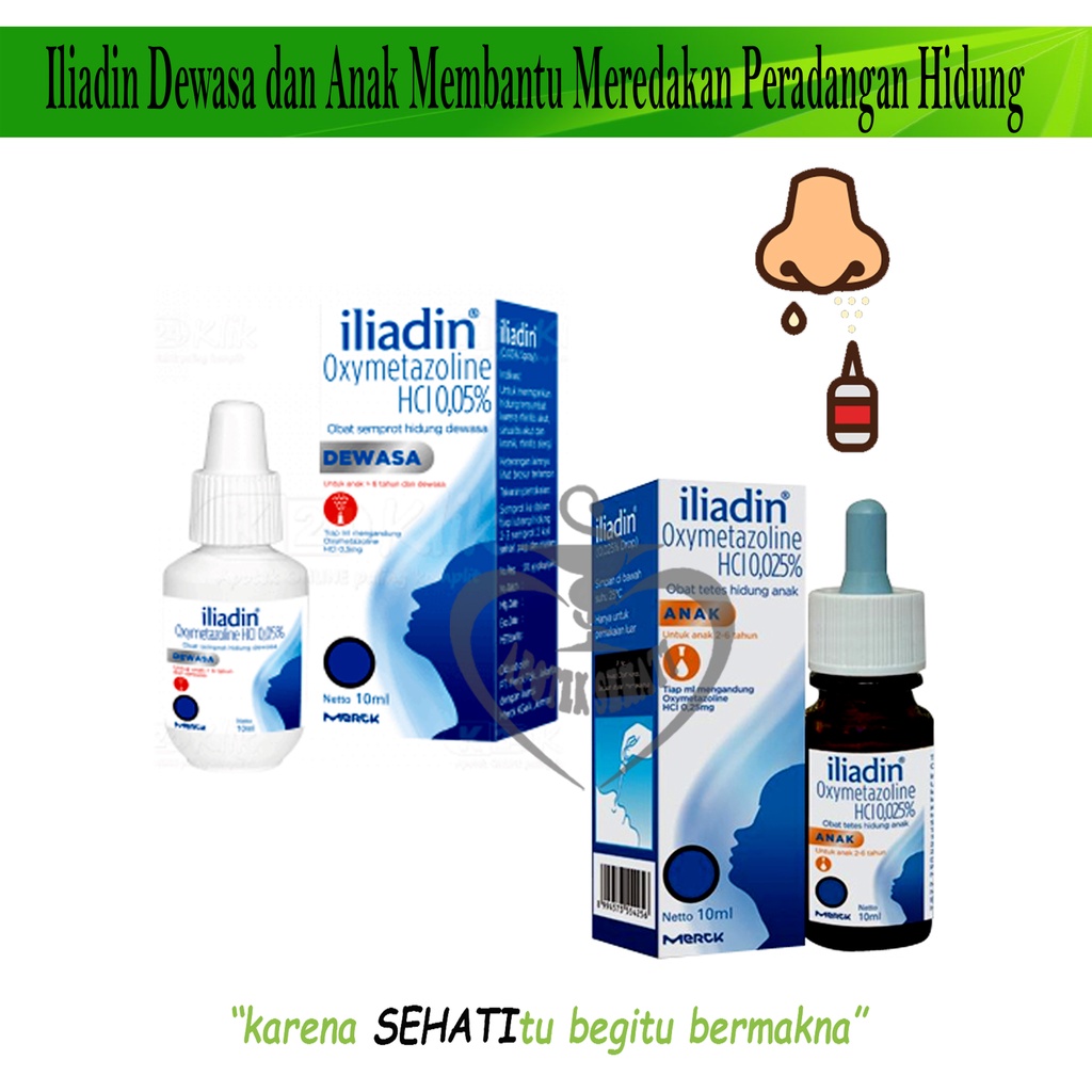 Iliadin Illiadin Nasal Spray Dewasa 10ml Pereda Hidung Tersumbat