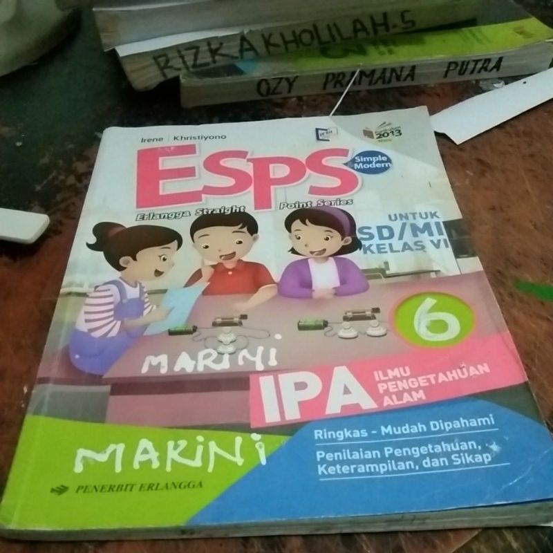 buku esps IPA SD /Mi kelas 6 penerbit Erlangga