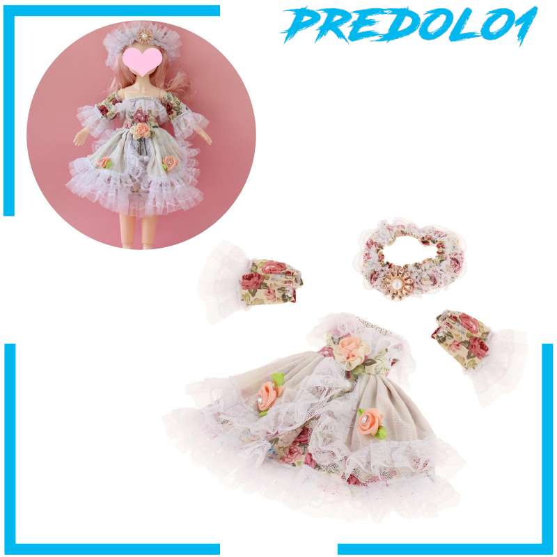 Predolo1 Dress Casual Aksesoris Boneka Bjd