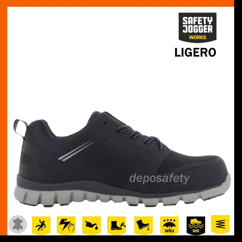 Sepatu Safety Jogger Ligero Navy Original 100% - Safety Shoes JOGGER LIGERO Navy