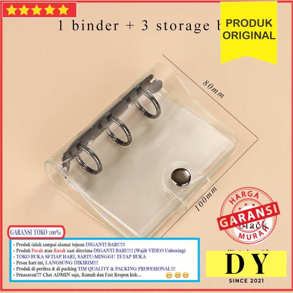 

GARANSI Cover Binder Buku Catatan Jurnal 3 Ring Ukuran A8 Murah Baru Termurah