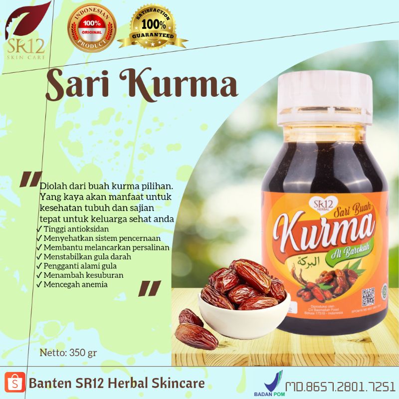 

SR12 SARI BUAH KURMA 350GR