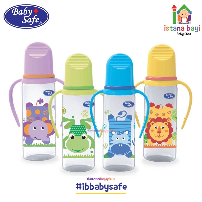 Baby Safe Botol Susu JS005/JS003/JS004 Bottle Handle 250ml - Botol susu murah