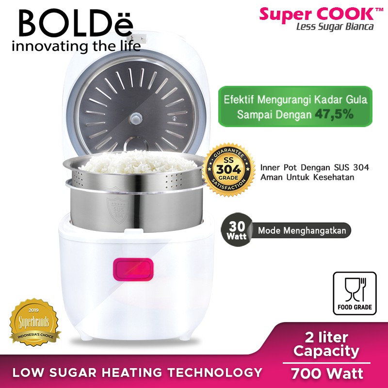 SUPER COOK LESS SUGAR BIANCA 2 L