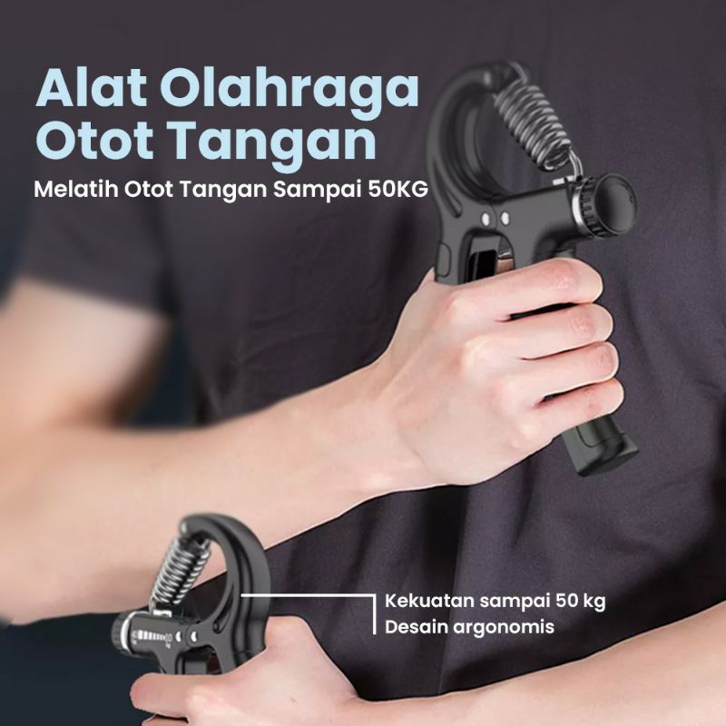 HANDGRIP  ADJUSTBLE 5-60 KG ALAT OLAHRAGA OTOT TANGAN