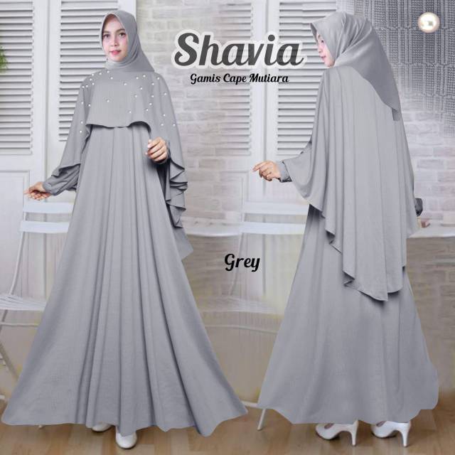 Shavia Gamis Cape Mutiara