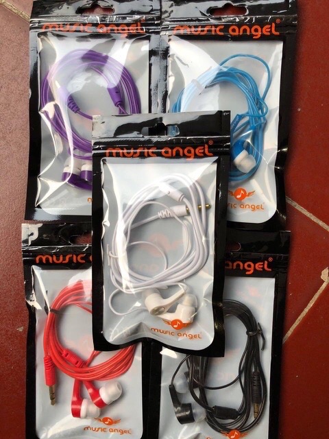 Headset Music Angel Macaron Super Extra Bass Handsfree Earphone