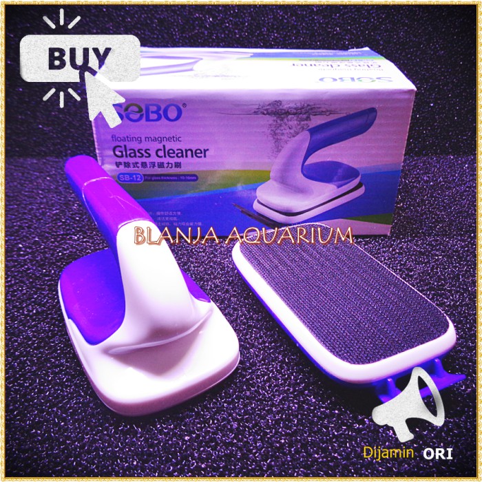 Pembersih Lumut Kerak Kaca Aquarium Sobo 12 Ketebalan Kaca 10-16 mm Bisa COD Blanja Aquarium