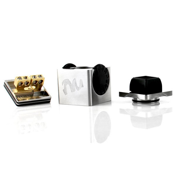 Twisted Messes Cube RDA Atomizer - SILVER [Clone] KiswaraBandung