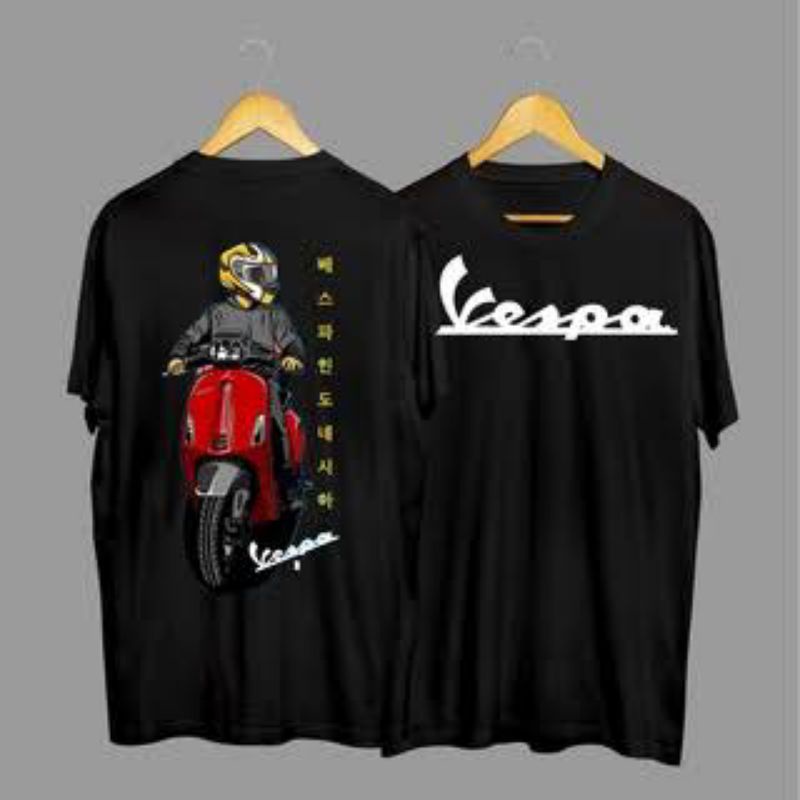 baju kaos distro Vespa matic racing piaggio