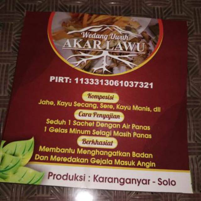 

Wedang Uwuh Akarlawu