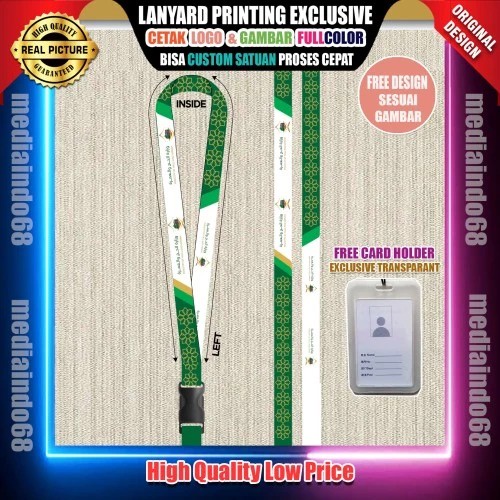 

CUSTOM LANYARD ID CARD PRINTING M -13 ( PAKET EXCLUSIVE )