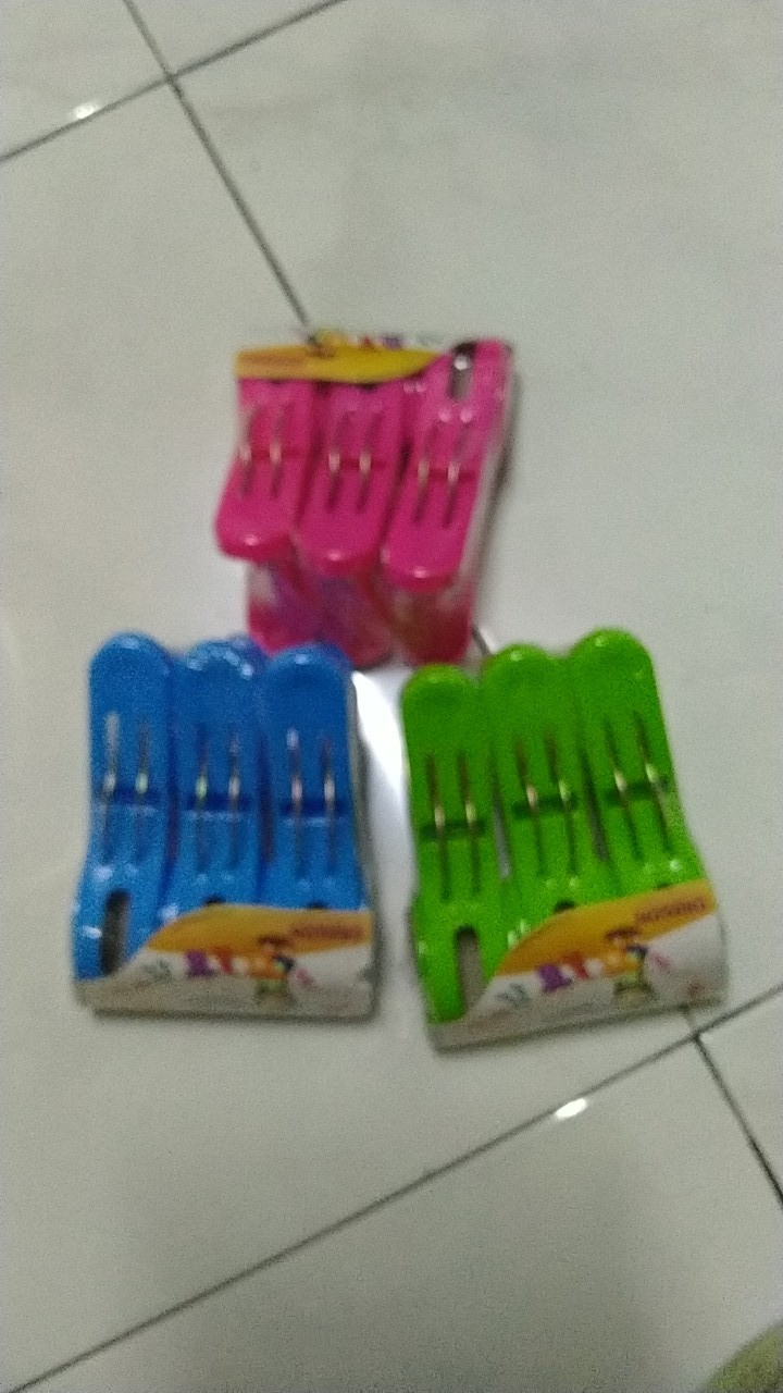 Batamgrosir.id | Jepitan Baju Oregon Size L - Jepitan Baju Set Isi 3 - Hanger 3in1 Hawaii 1029s3sw