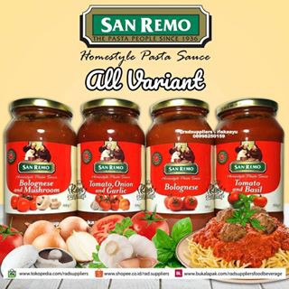 

San Remo Pasta Sauce ALL FLAVORS 500gr Saos Spageti