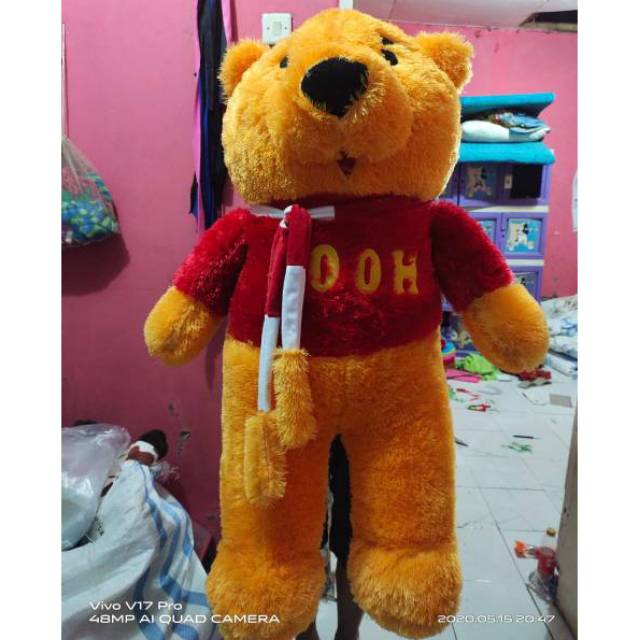 Boneka the pooh jumbo syal 1,1meter