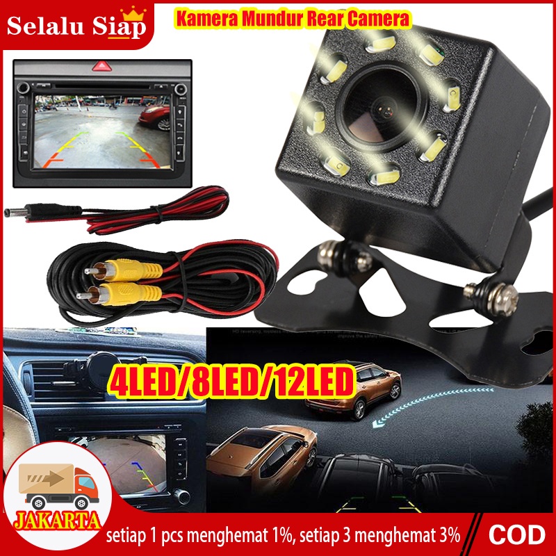 Kamera Mundur - Parkir Belakang Mobil 12/8/4 Mata LED premium terang jernih CAMERA