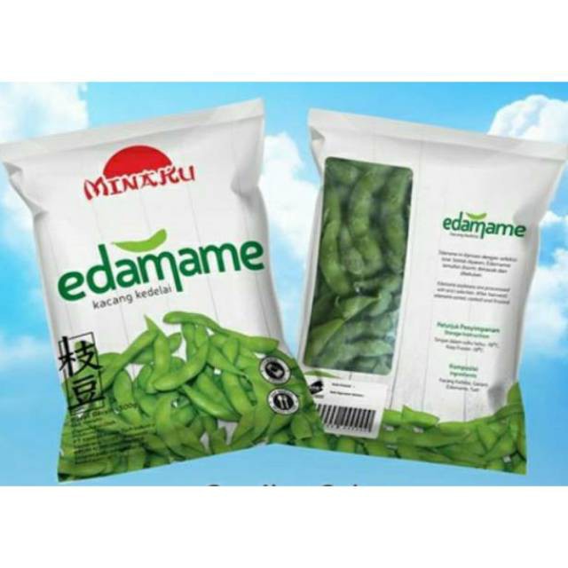 

EDAMAME MINAKU 500gr KACANG KEDELAI SALTED cemilan sehat frozen food makanan beku