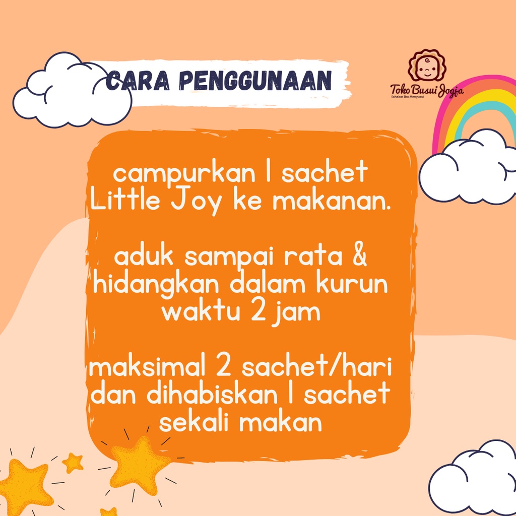 Little Joy MPASI Bayi BB Booster Bubuk Tabur Gizi - Little Joy Tambahan Gizi Bubur Bayi