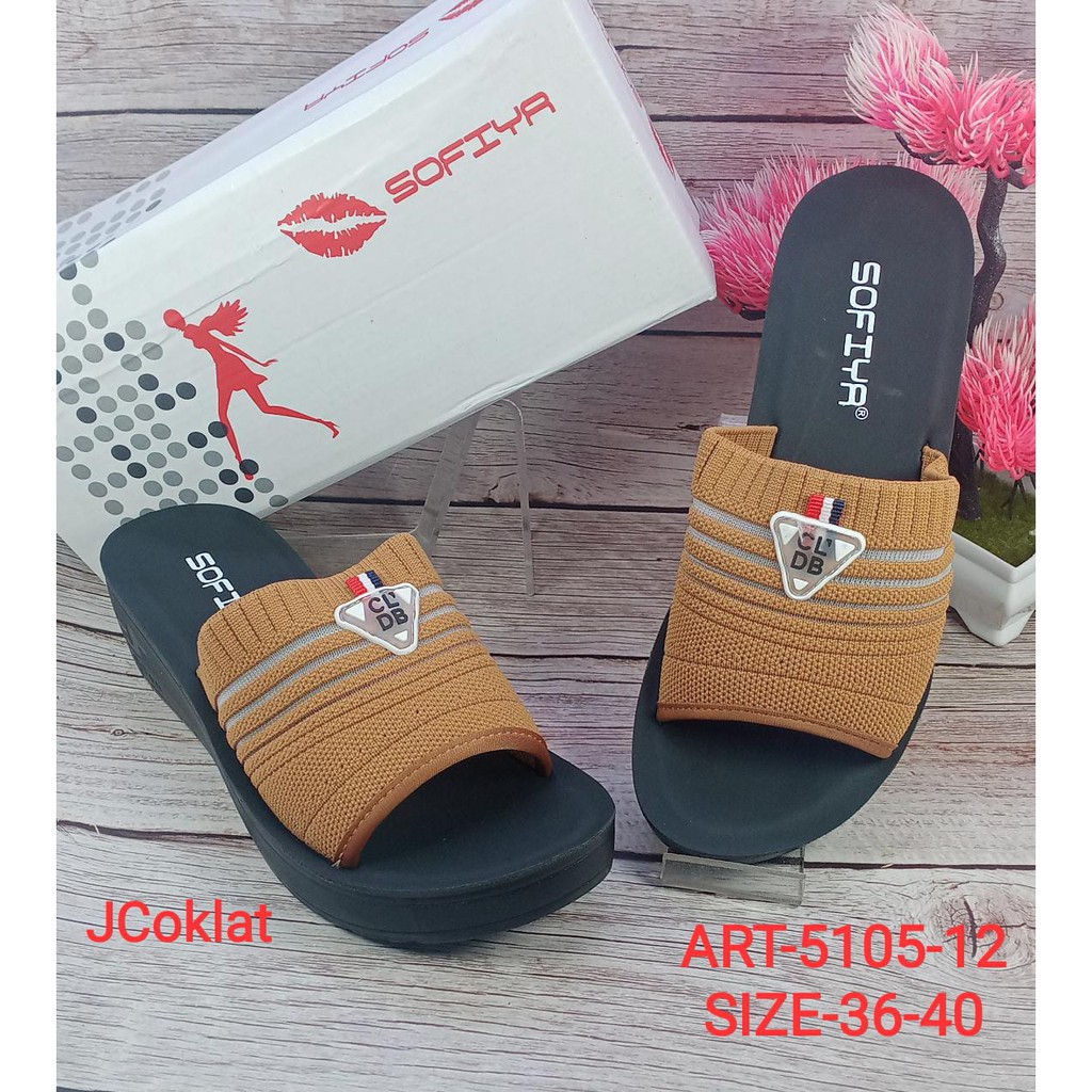 SANDAL WEDGES IMPORT WANITA SOFIYA 5105-12-5