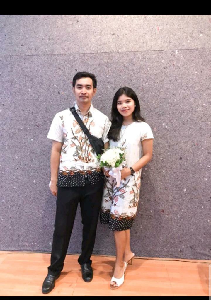 Couple Batik Keluarga || Setelan Couple Batik Ayah Ibu Anak Cewek