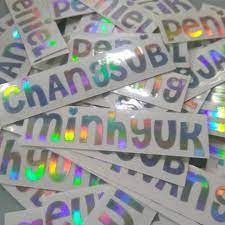 

Cutting Stiker Distro, Nama Hologram MURAH (CUSTOM DESIGN)