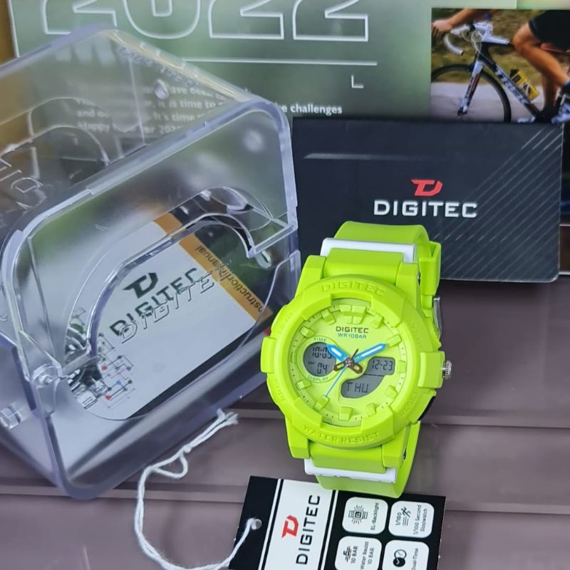 Jam Tangan Wanita Analog Digitec 4083 Rubber Original