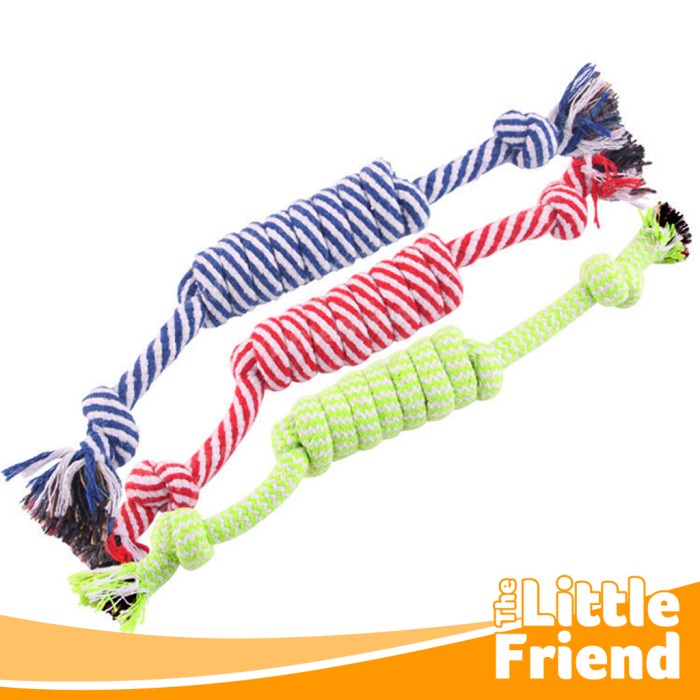 Mainan Gigitan Anjing TALI TAMBANG LILIT PANJANG Cotton Rope Dog Toy