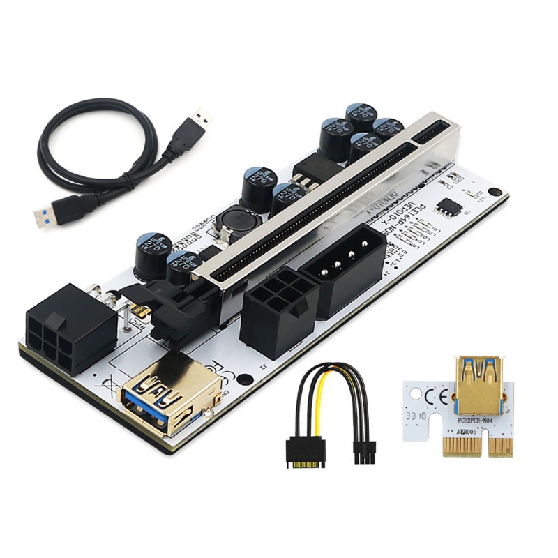 Btsg VER010 PCIE Riser VER010-X PCI Untuk Express X1 Ke X16 Adapter Card Graphic Extens