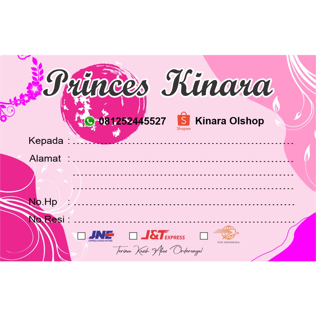 

STIKER LABEL PENGIRIMAN UKURAN 10 CM X 6,5 CM (A4 ISI 8 STIKER) GRATIS POTONG