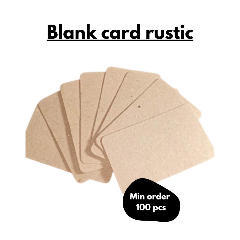 

Blank card rustic/kartu kosongan/thanks you card rustic/thanks you card kosong