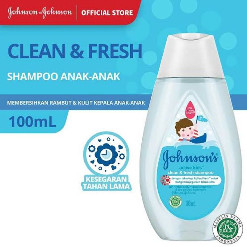 Johnson's Kids Clean &amp; Fresh Shampoo 100ml 200ml - Johnson Clean And Fresh Shampo Anak