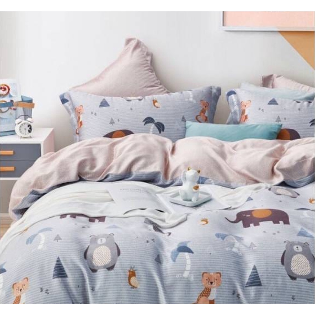 Picasso Sprei Tencel Botanic Oeko Tex® Animals Grey