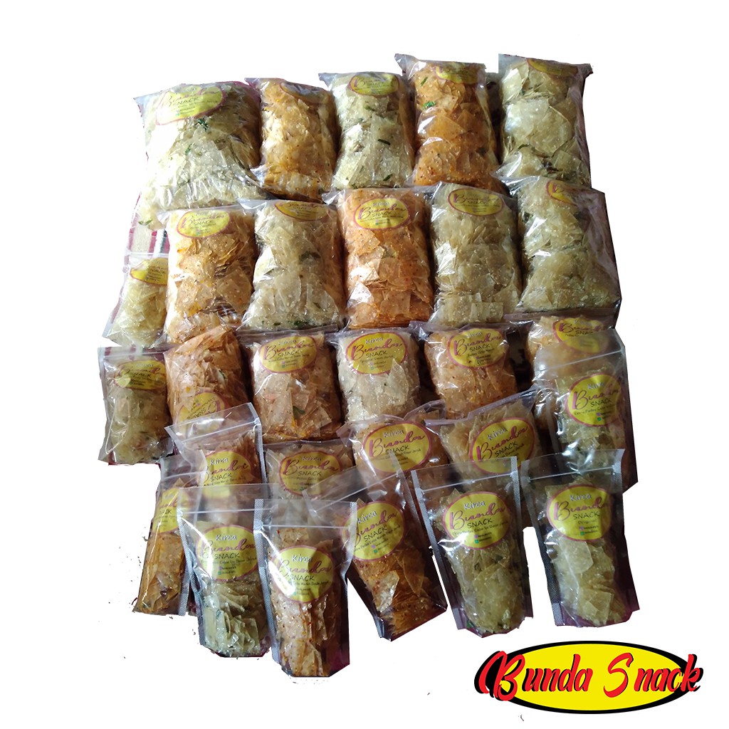 

KERIPIK KACA/KERIPIK BELING KEMASAN 400 gr