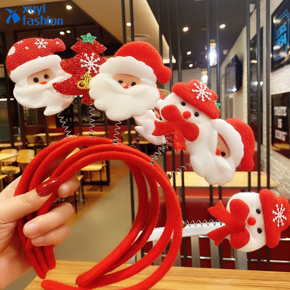 Bando Desain Kartun Santa Claus Untuk Dekorasi Pohon Natal (KIM)