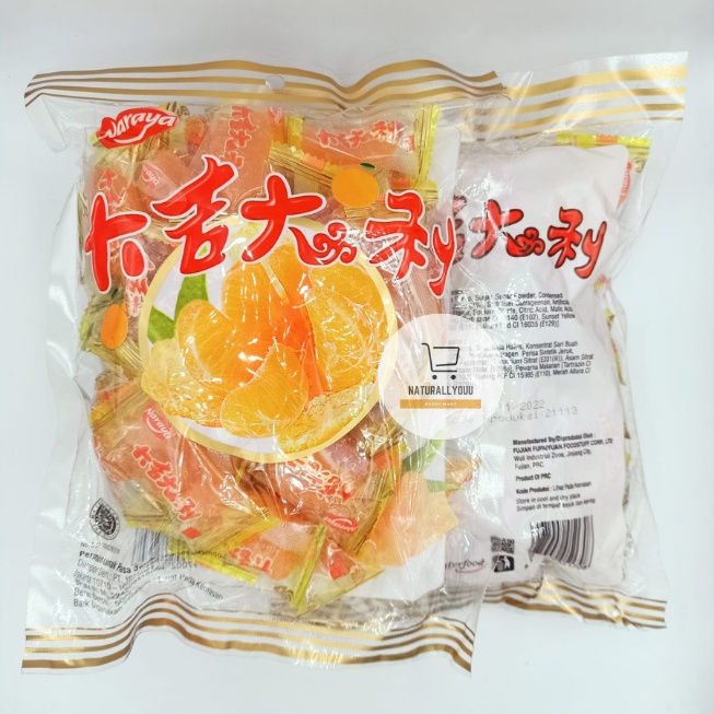 NARAYA Orange Candy / Permen Jelly Jeruk Permen Sincia (Da Ji Da Li)