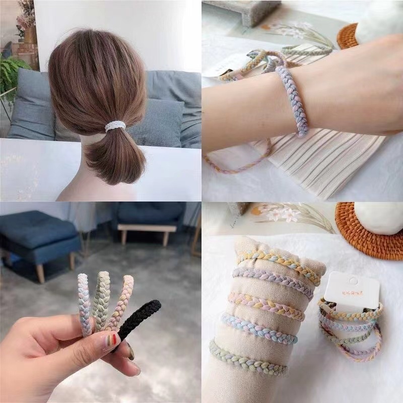 Ikat Rambut Wanita Korea Kepang Model Gelang Fashion Hair Accessories Import