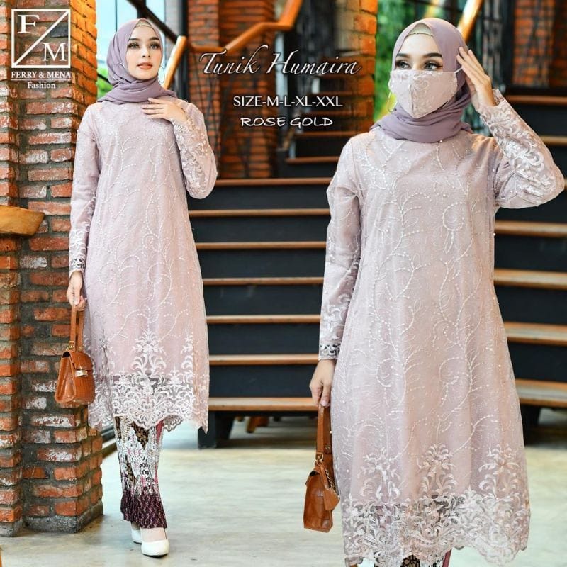 Set kebaya Tunik Tulle jumbo ld 130 / kebaya modern / kebaya / tunik jumbo ld 130 / Set kebaya Moder