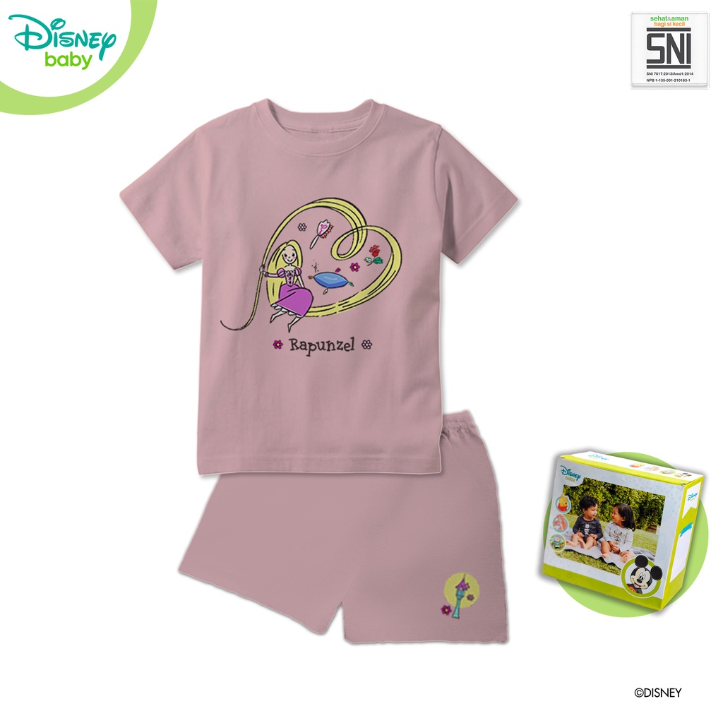 Baju Setelan Bayi Princess DISNEY Katun Bambu DPC174