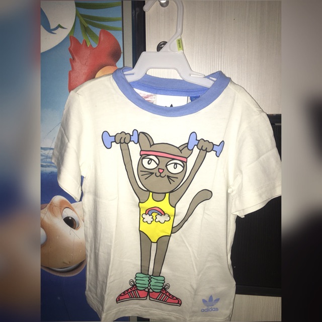 Preloved kaos minirodini x adidas sz 2-3y