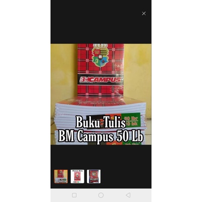 

PROMO 1 PACK ISI 10 PCS BUKU TULIS ISI 10 PCS BM CAMPUS 50LEMBAR