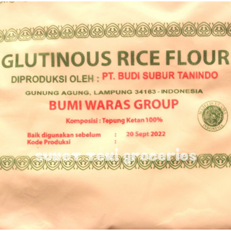 Tepung Ketan Putih Rose Brand 500 gr SATUAN Glutinous Rice READY