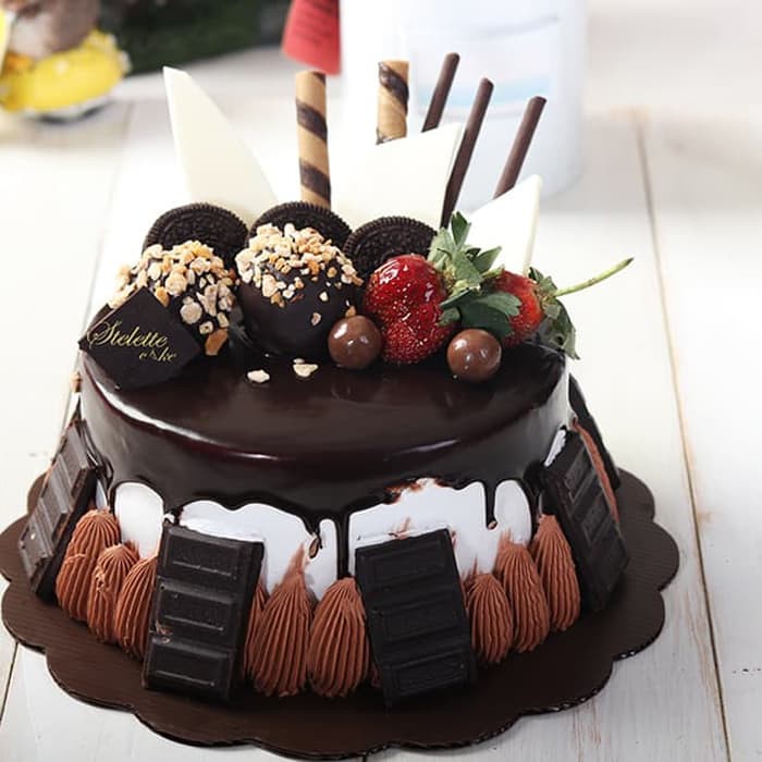 Chocolate Cake Kue Ulang Tahun Diameter 16 Cm Murah Dan Enak Diameter 16 Cm Shopee Indonesia